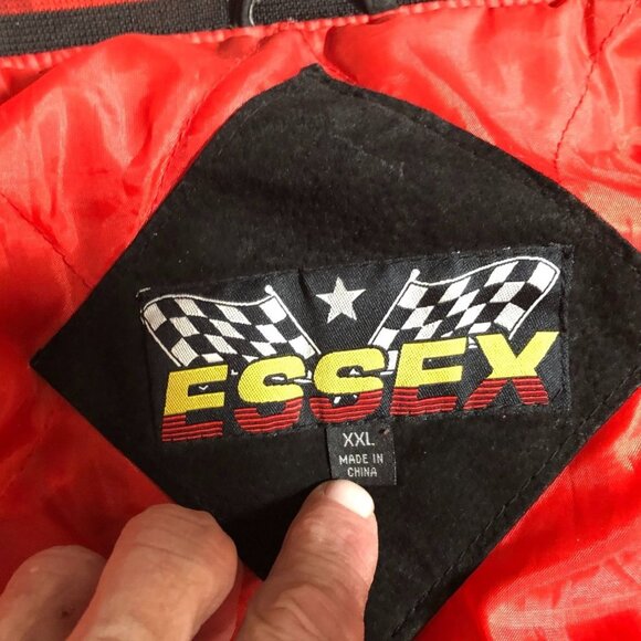 Vintage Chevrolet Racing Bomber Jacket Size XXL Black Full Zip Quilted Retro Y2K - Picture 3 of 16